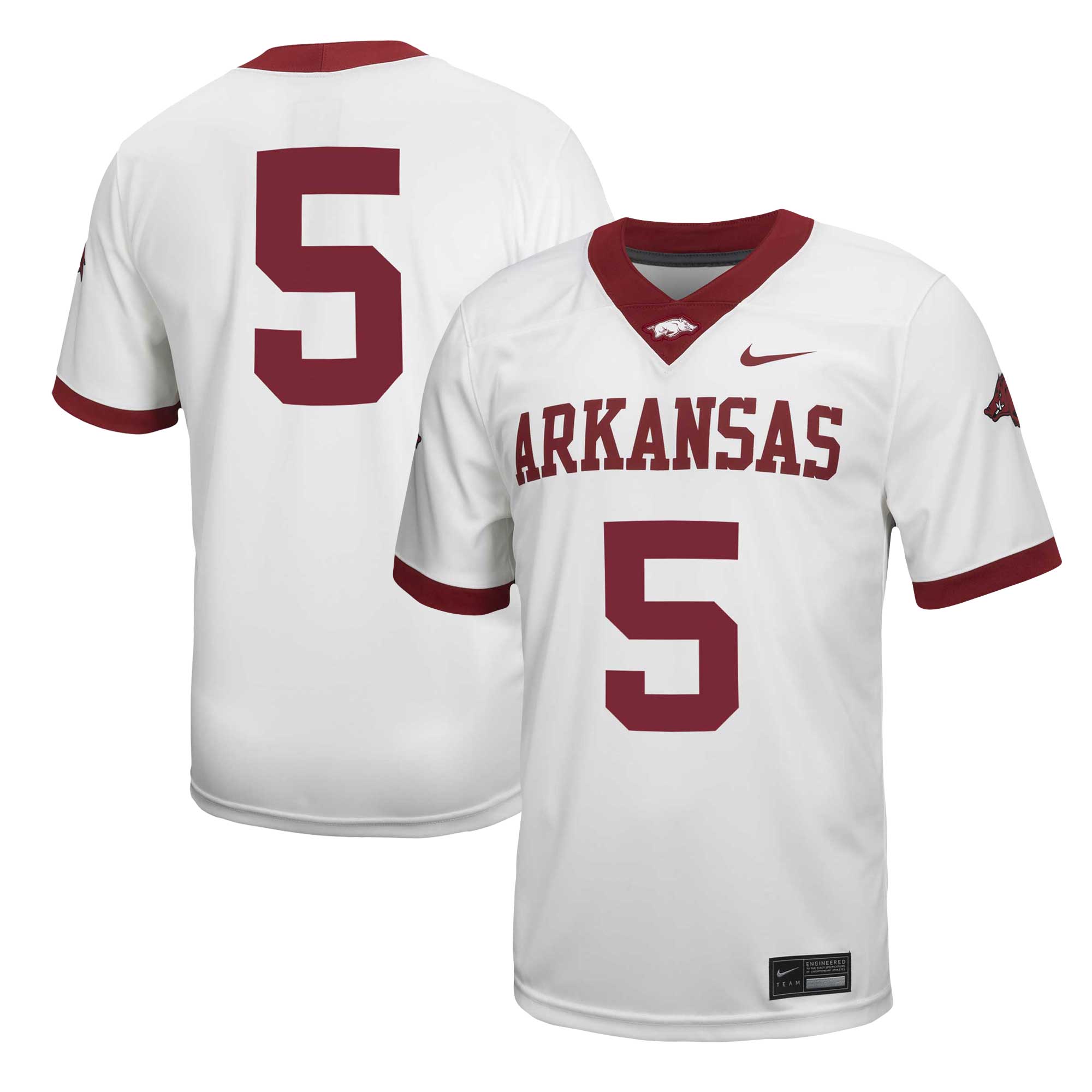 #5 Arkansas Razorbacks Untouchable 26/27 Football Jersey?�C White