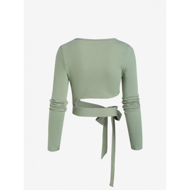 Tied Crop T Shirt WG6817