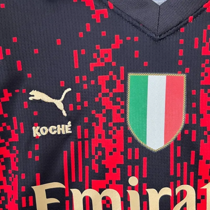 Cheap 2022-2023 Kids AC Milan Fourth retro kit