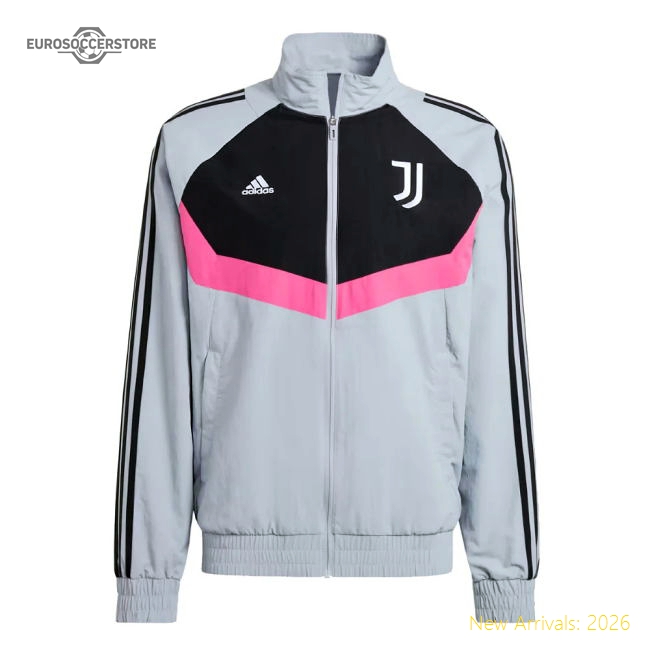 Trending Performance 2024 Juventus Woven Track Top (Grey)