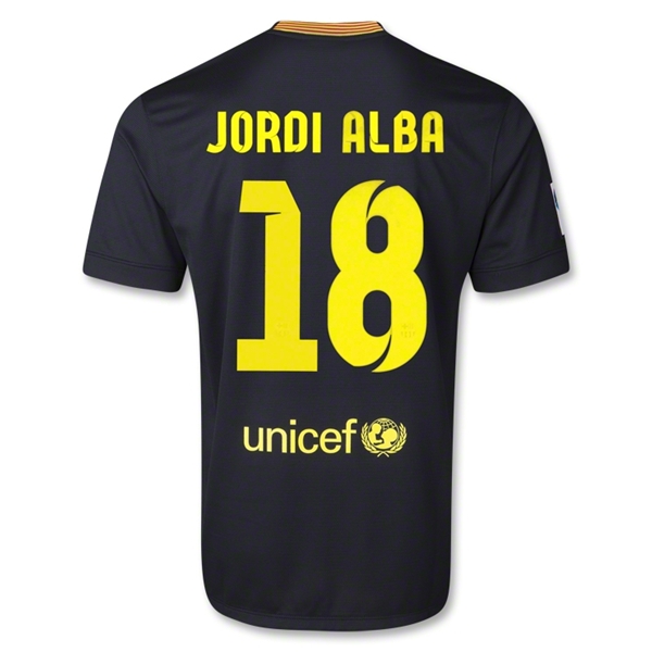 Elite Durable Barca 1314 Barcelona 18 JORDI ALBA Third Shirt