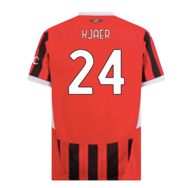 High Quality Rossoneri Main Shirt Kjaer 2 #4 Official Merchandise (v8)