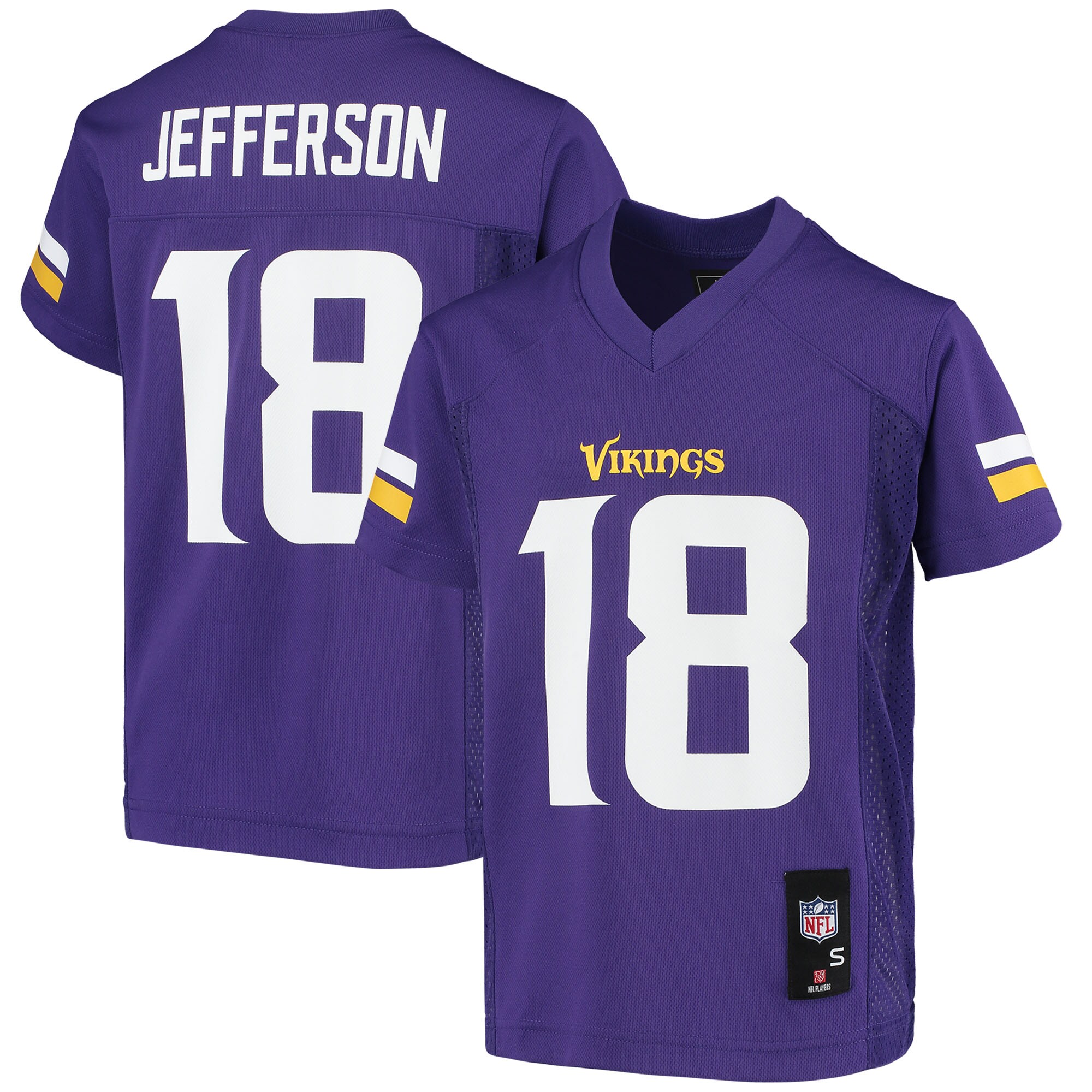 [ESK] Justin Jefferson #18 Minnesota Vikings Youth Replica Jersey - Purple