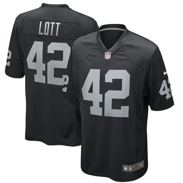 None Ronnie Lott Game Jersey - Black | NFL Player Jersey | NFL Footbal