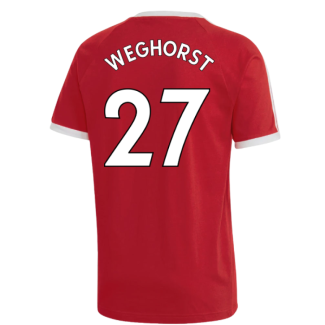 Adult 2022-2023 Man Utd 3S DNA Tee (Red) (Weghorst 27)