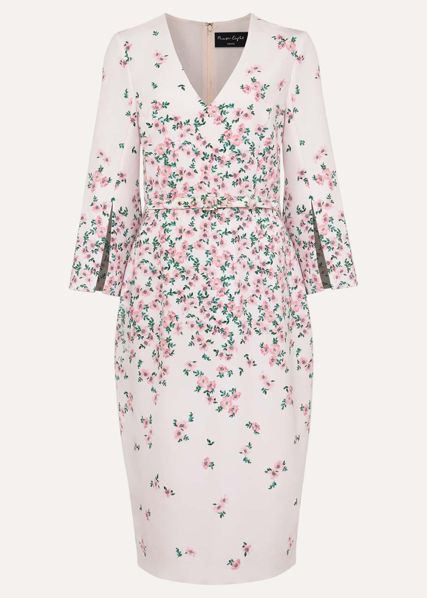 Petite Giovanna Floral Belted Dress