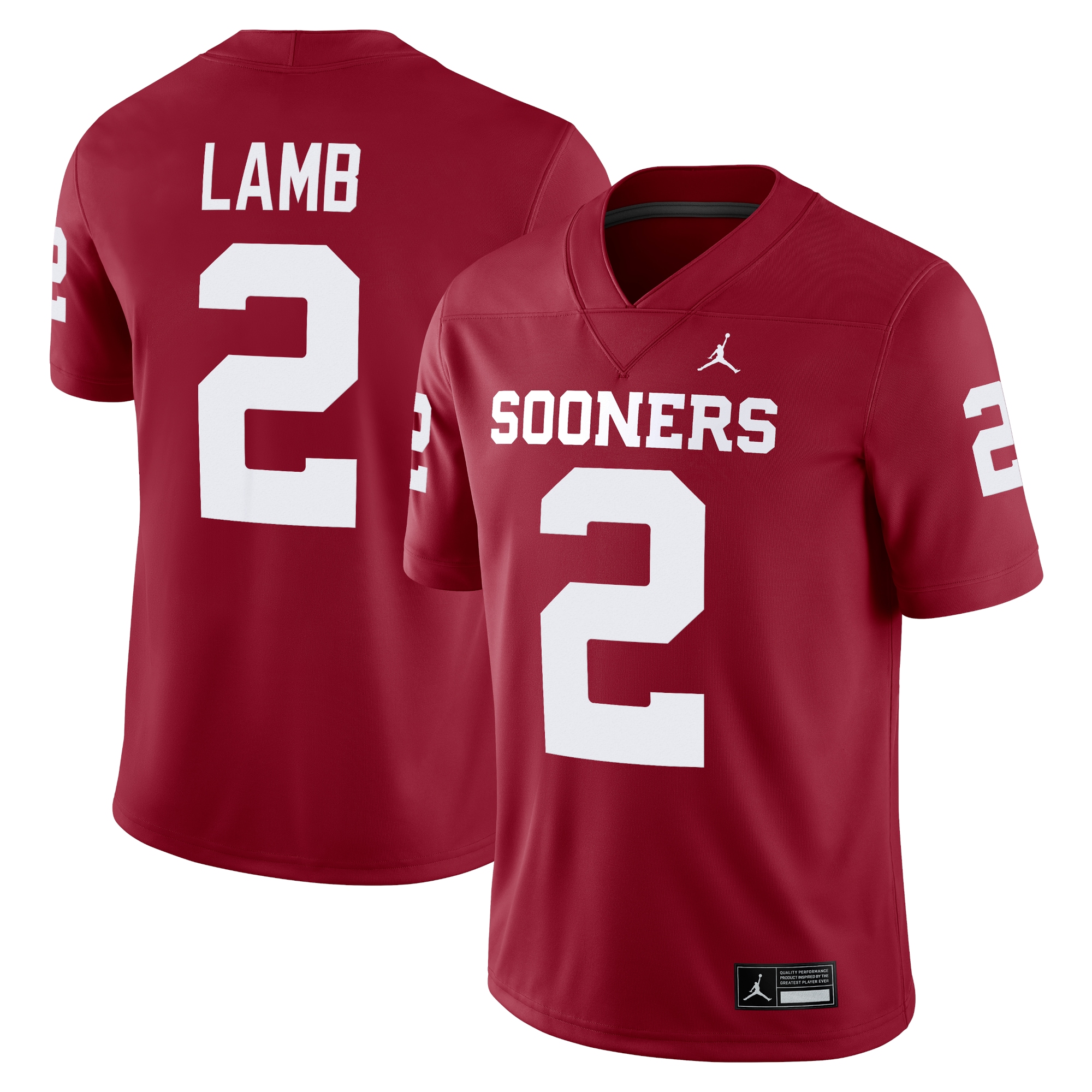 [NJP] CeeDee Lamb Oklahoma Sooners Alumni Player Game Jersey - Crimson