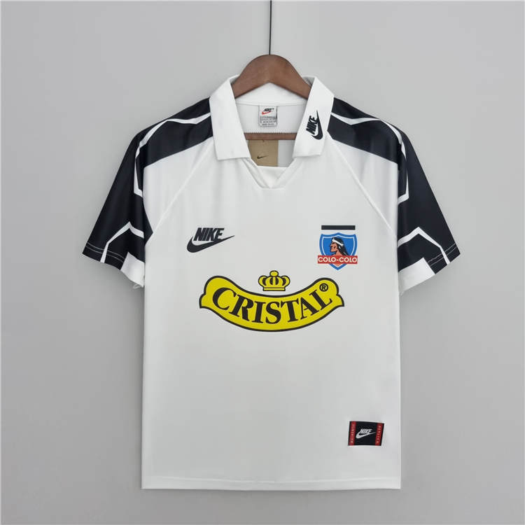 Breathable Colo-Colo Retro Soccer Jersey 1995 Home Football Shirt