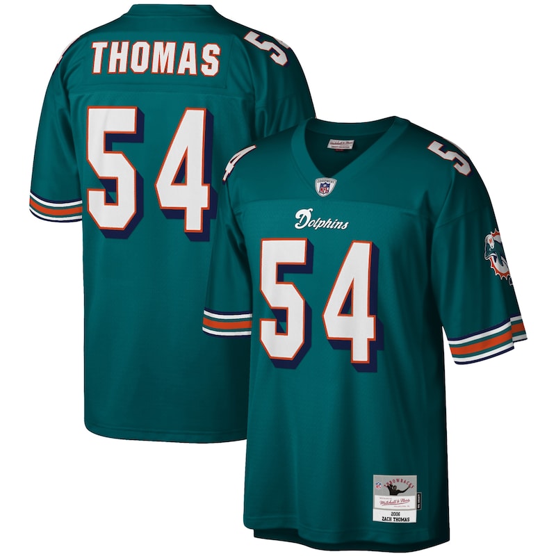 None Zach Thomas MIA Dolphins Genuine Team Spirit Wear Football Appare