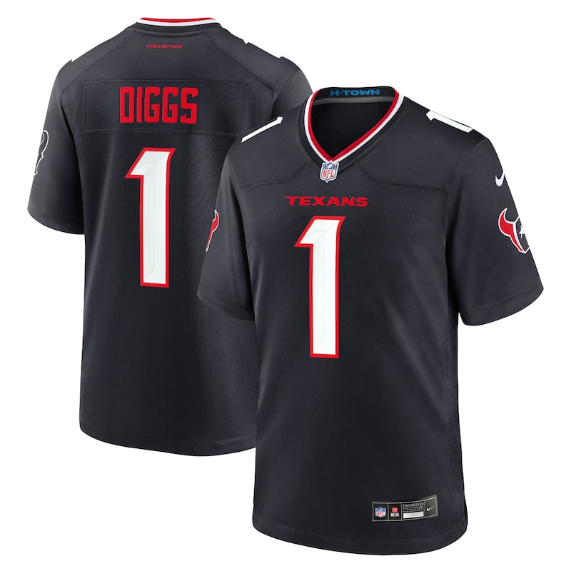 None Stefon Diggs HOU Texans Genuine Game-Day Essential for NFL Fans