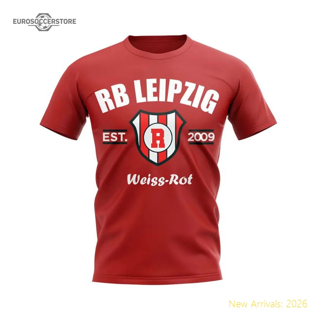Rb Leipzig Established Football T-Shirt (Red)