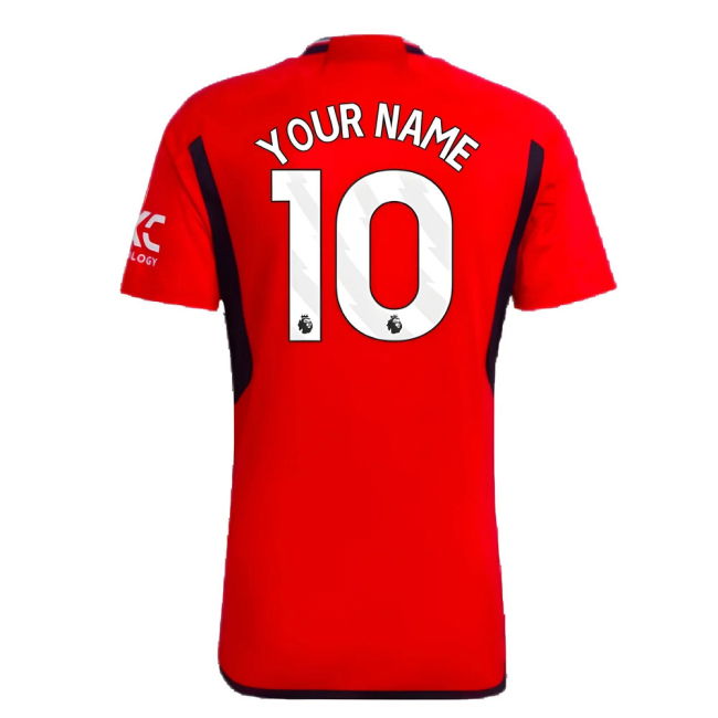 Professional Man Utd 2023-2024 Man Utd Home Shirt (Your Name)