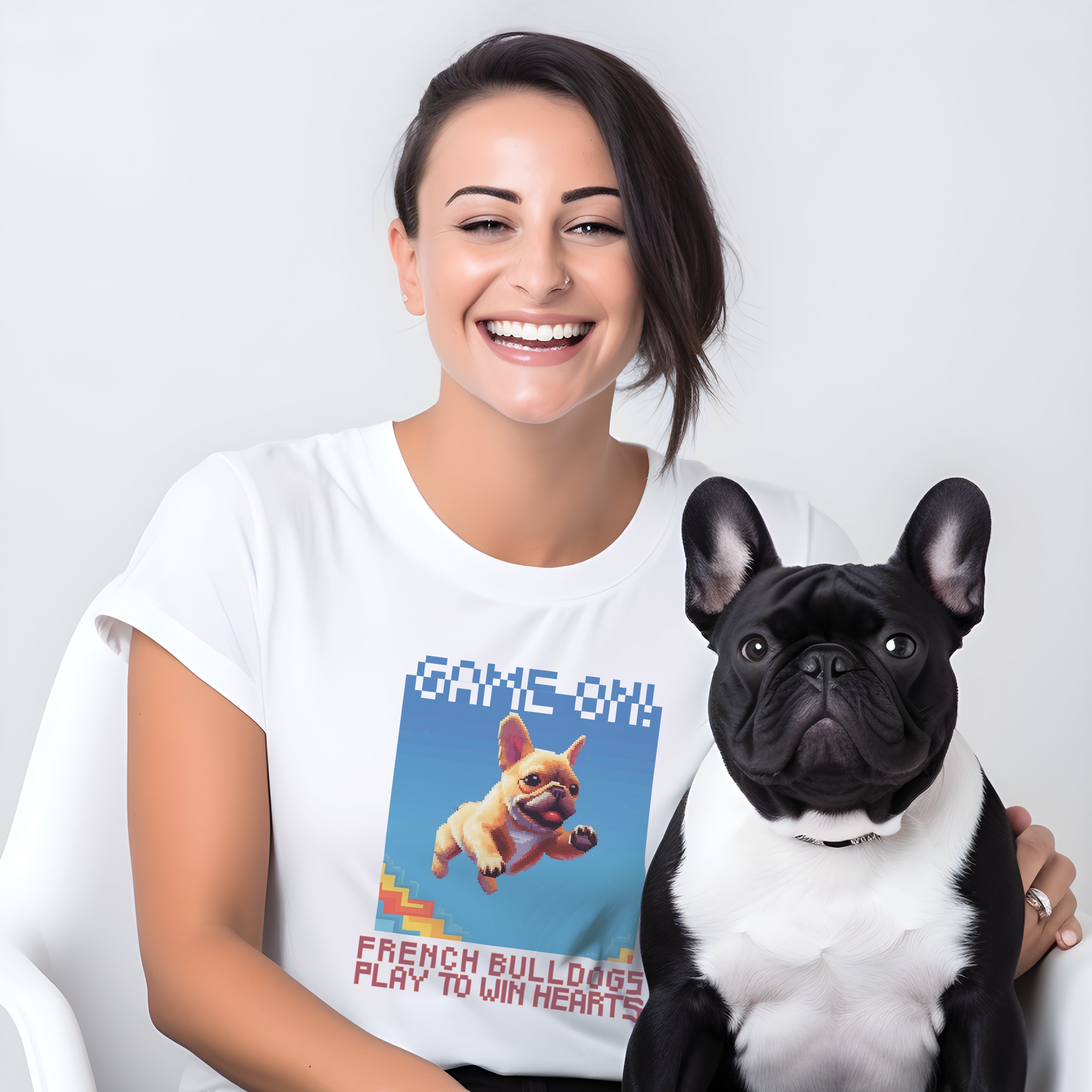 French Bulldog Pixel Pup Paradise Unisex T Shirt Useful Frenchie Gear