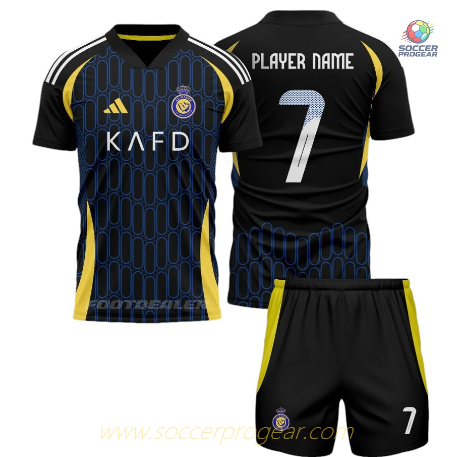AL Nassr Away Soccer Football Shirt 2024-25 Edition Kids Edition Soccer Uniform