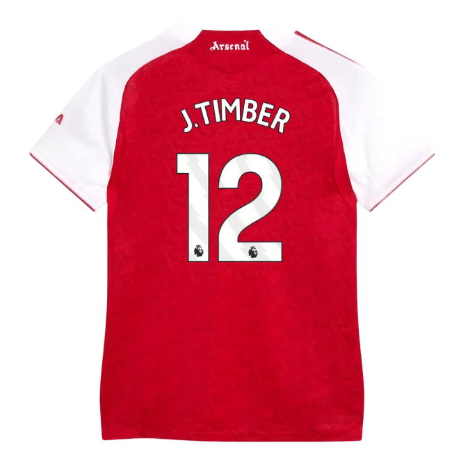 Arsenal 2025-20 Home Football Shirt Timber Signature 12 L M Women S
