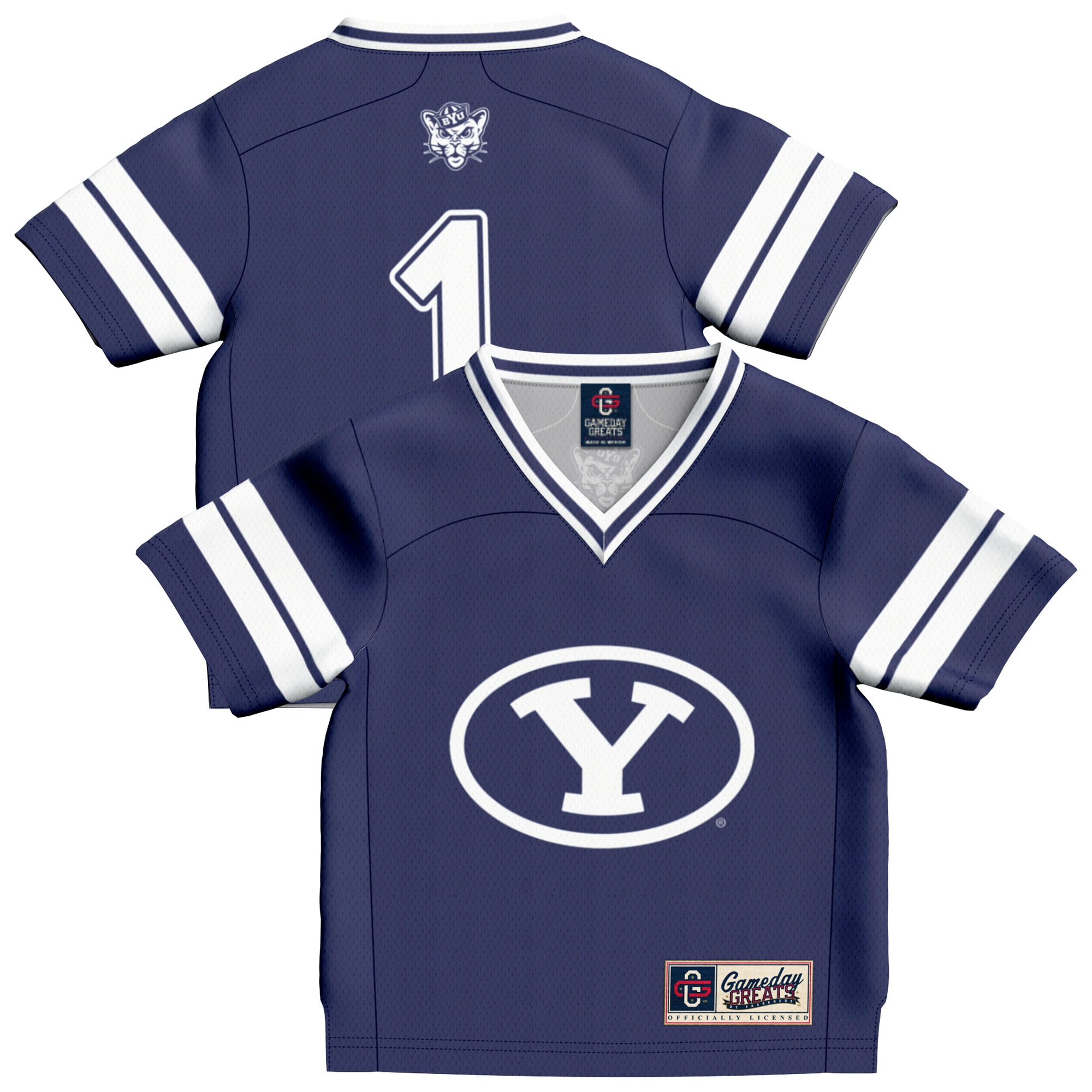 #1 BYU Cougars GameDay Greats Infant Collegiate Football Fashion 26/27 Football Jersey - Navy