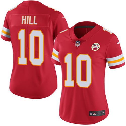 Authentic NFL s Kansas City Chiefs #10 Tyreek Hill Red Limited Jersey