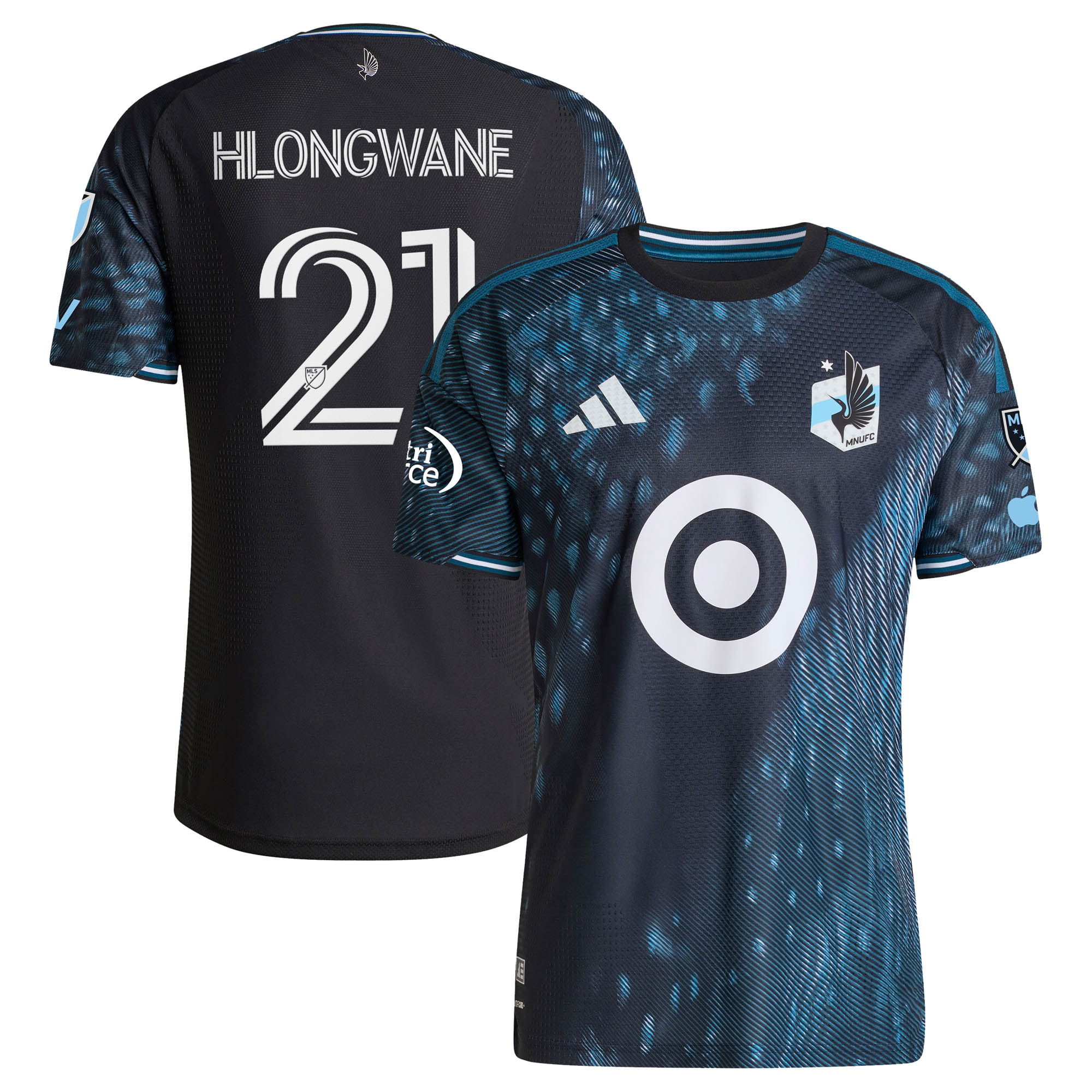 [SJH] Bongokuhle Hlongwane Minnesota United FC 2026 The Decade Kit On-Field Authentic Patch Jersey - Black