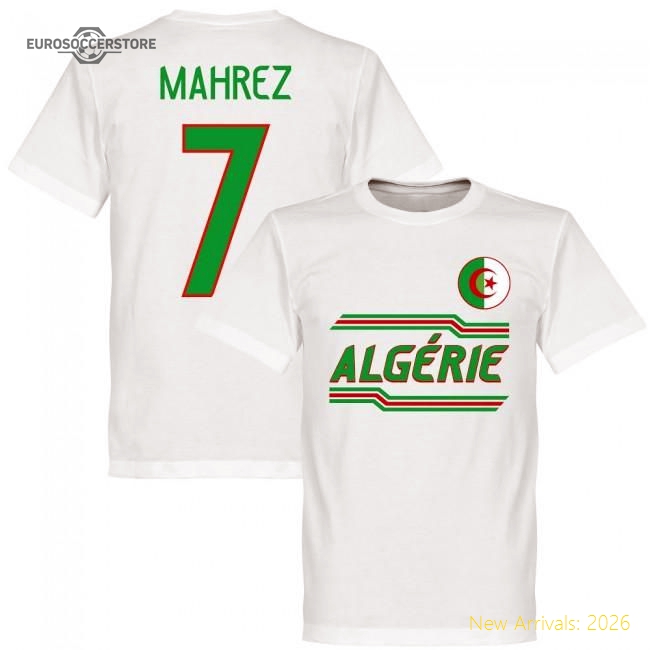 Desert Foxes Mahrez 7 Team T-shirt - White - Unbeatable Value