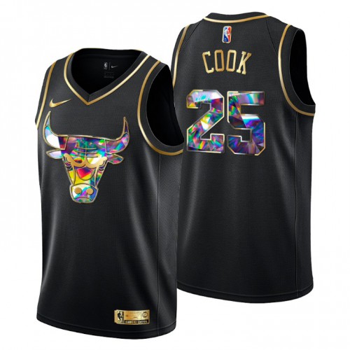 Black DEN Chicago Bulls #25 Fan Edition Jersey Game Day Wear