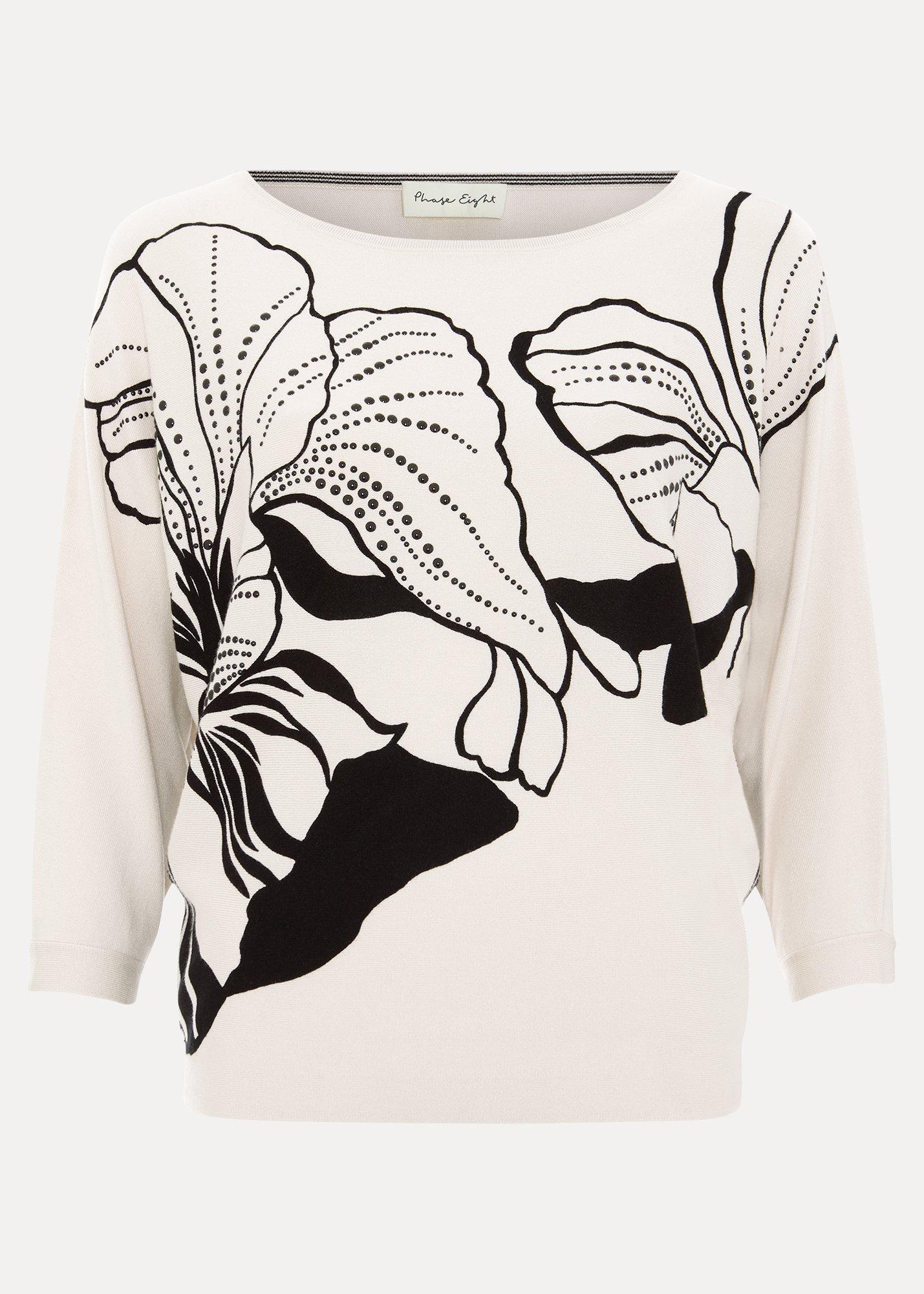 Poppie Studd Batwing Knit Top