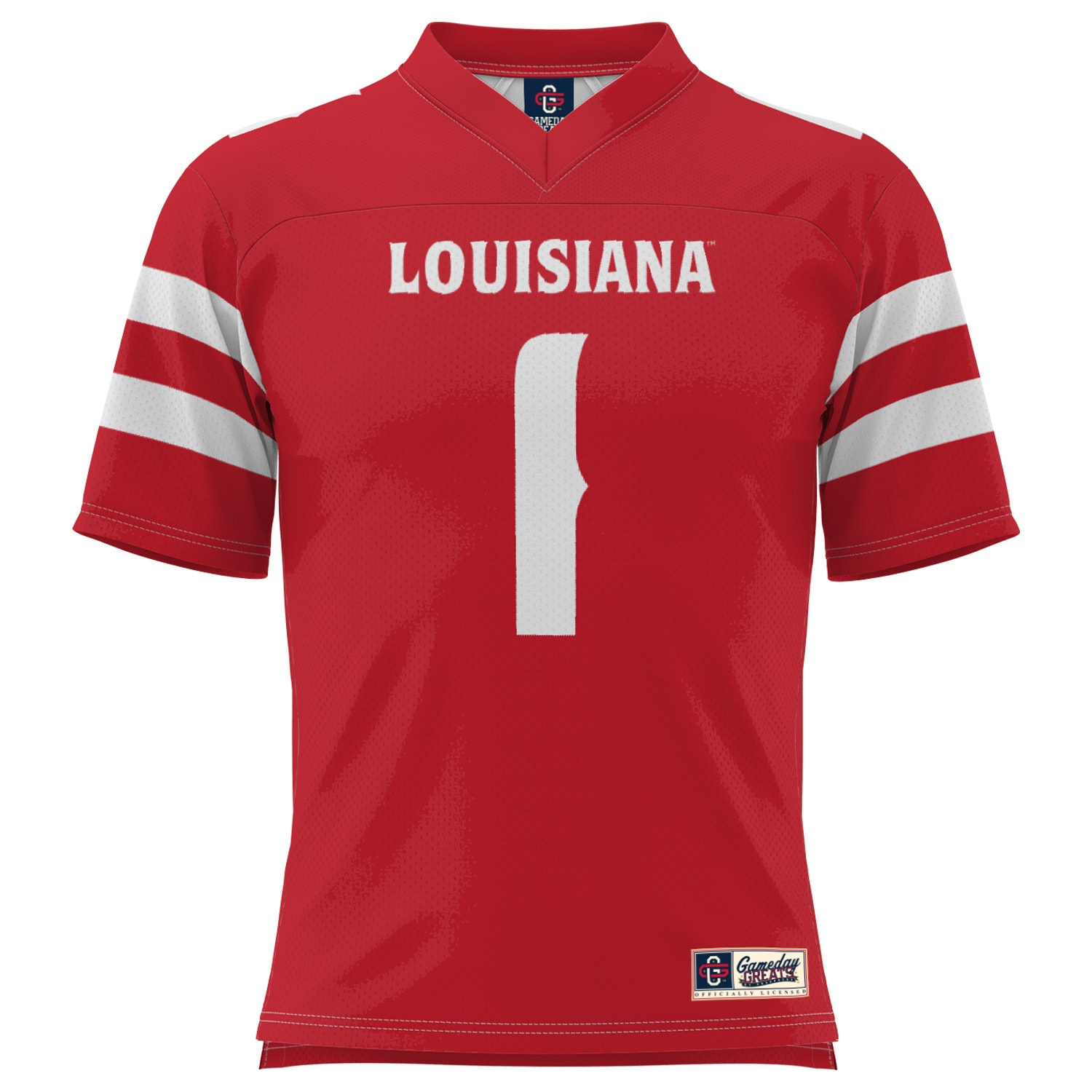#1 Louisiana Ragin' Cajuns GameDay Greats 2026 Season Football Jersey - Red