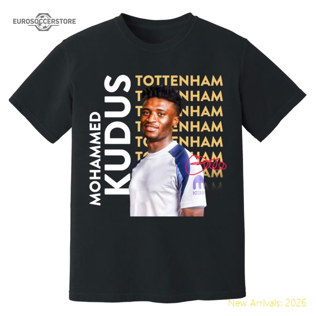 Mohammed Kudus Tottenham Hotspur New Signing T-shirt (black)