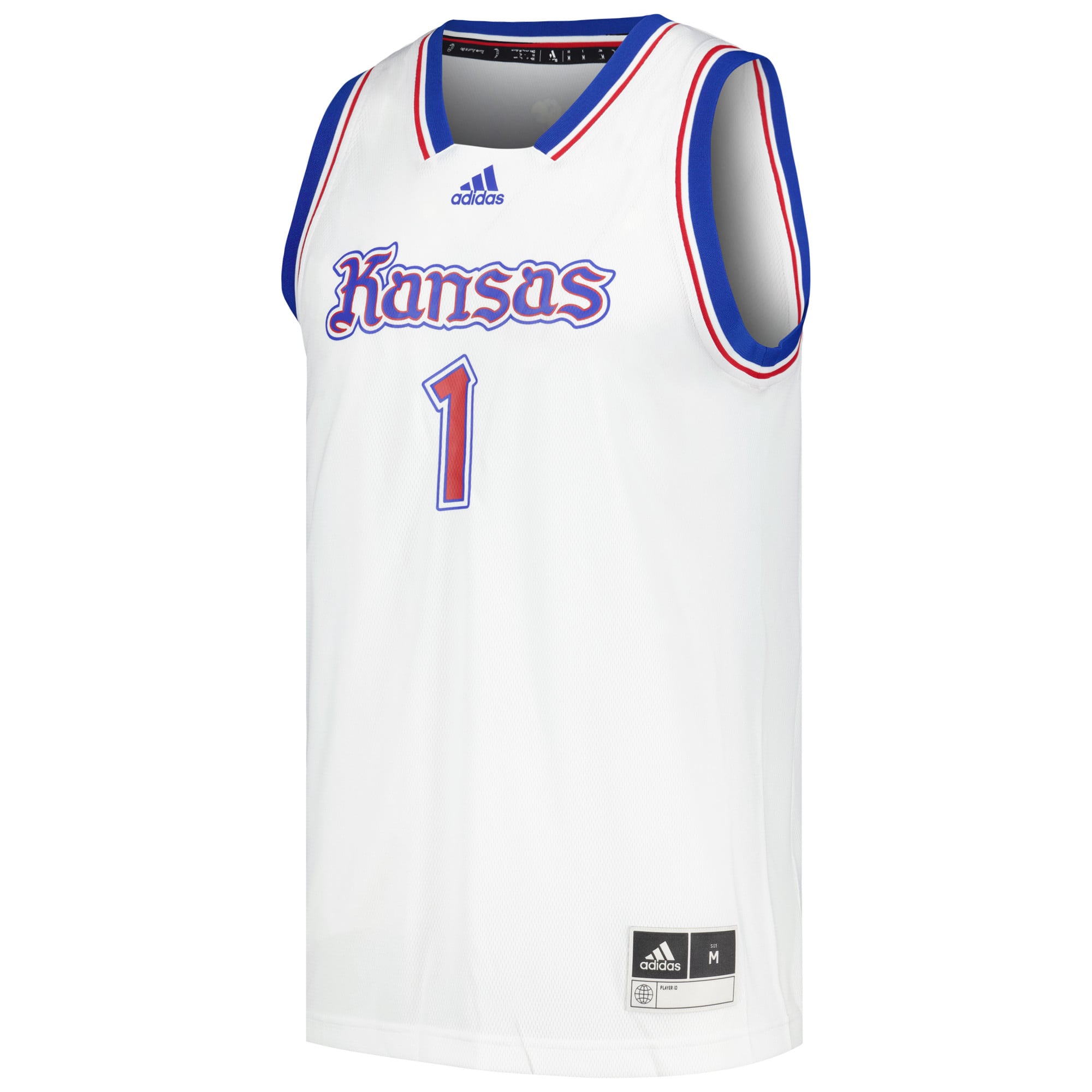 # Kansas Jayhawks adidas Swingman Basketball Jersey - White