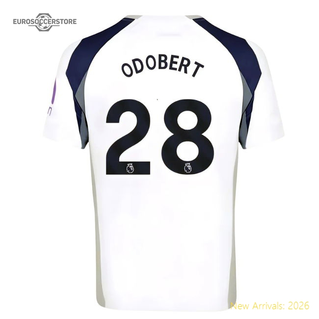 Premium 2025-2026 Tottenham Hotspur Home Shirt (odobert 28) - Premium
