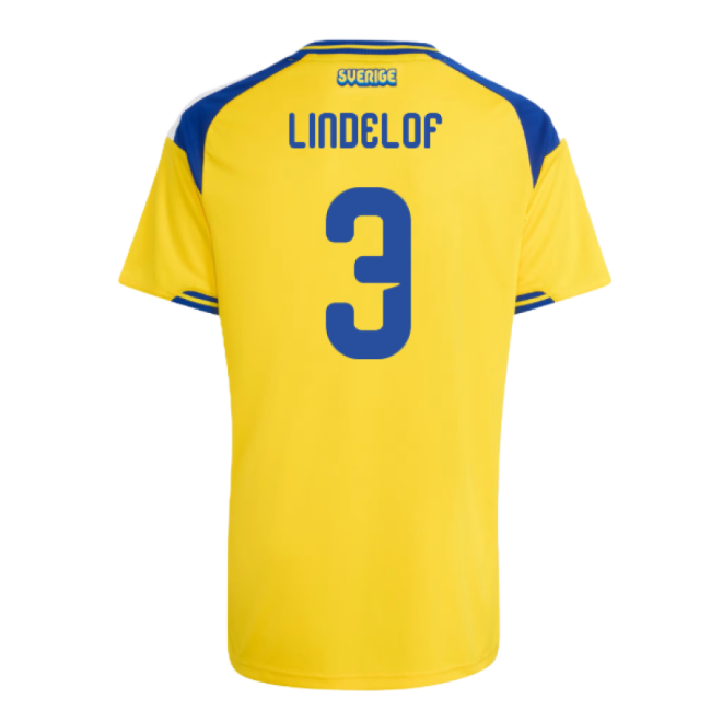 Lindelof 3 Rare Limited Quality Sweden Home Rare Jersey (Kids)