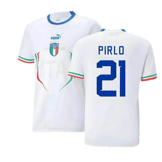 2022-2023 Italy Away Shirt (Pirlo 21) Quality Official Official