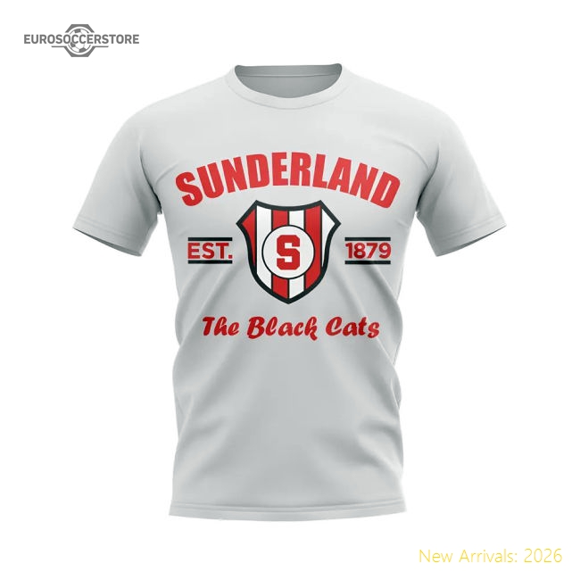 First-class Sunderland Established Football T-shirt (white)