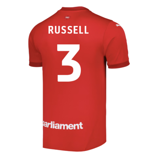Football Barnsley Home Shirt Russell #3 Pro Series Supporter New R...