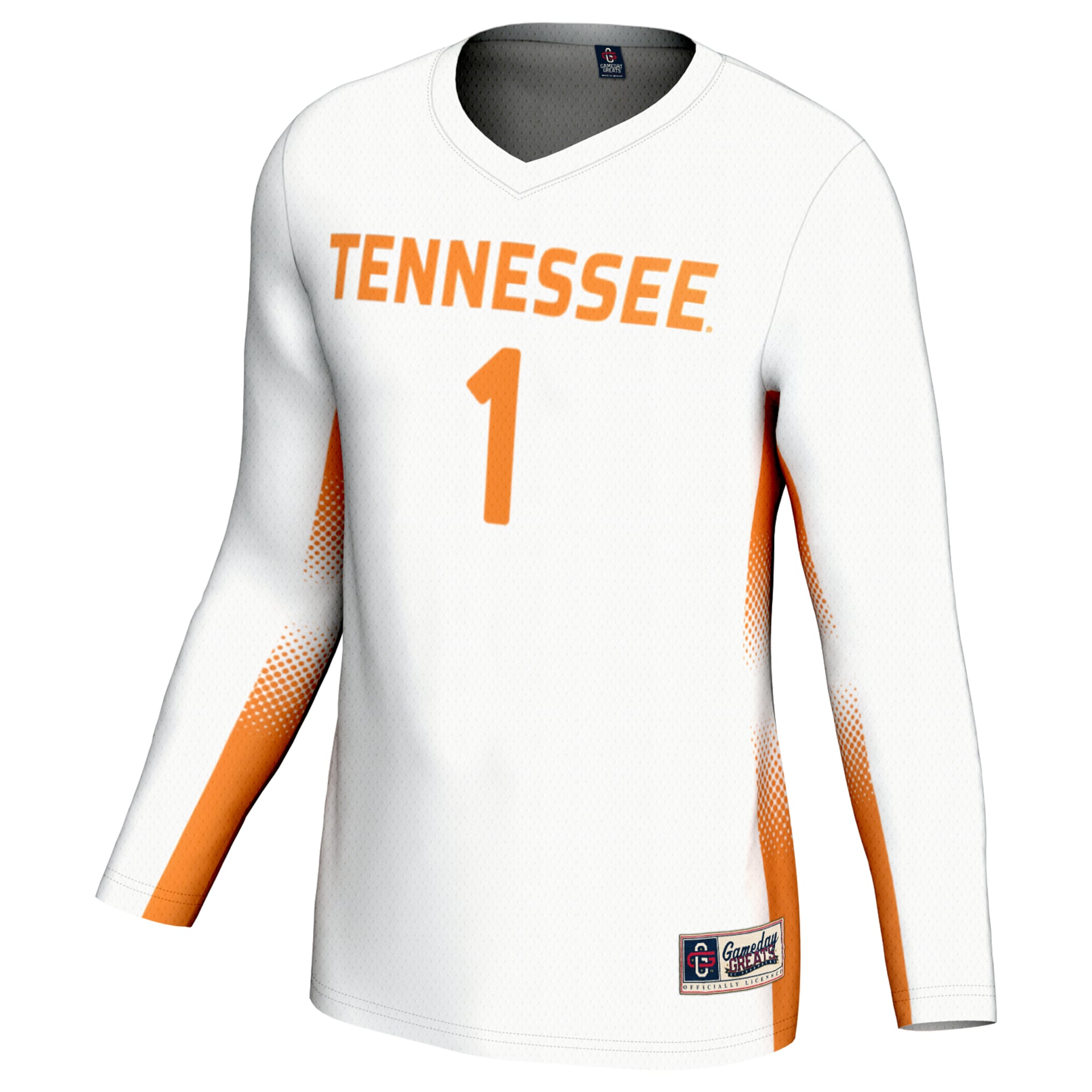 [DDG] Tennessee Volunteers GameDay Greats Unisex Lightweight Volleyball Jersey - White