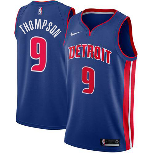 DET Blue Nike N. Pistons #9 NBA Jersey Basketball Jersey Game Day Wear
