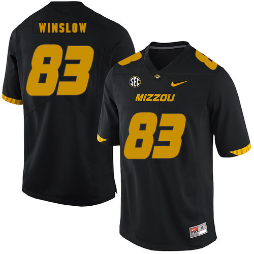 Men's None Black 2024 authentic Kellen Winslow #83 game day Jersey