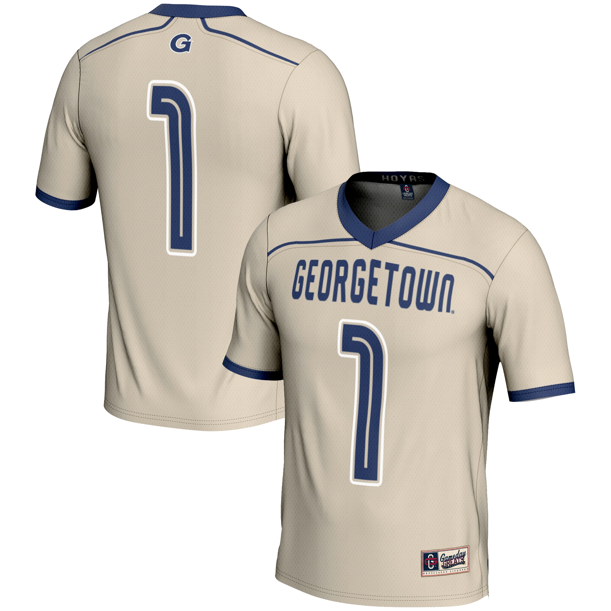 [NJP] Georgetown Hoyas GameDay Greats #1 Lightweight Lacrosse Jersey - Gray