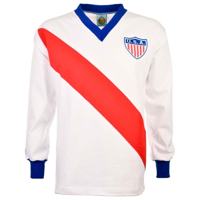 Top-Tier Tournament-Edition Usa 1950 World Cup Retro Football Shirt