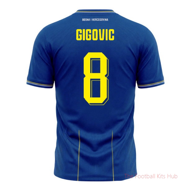 Bosnia And Herzegovina 2026-2027 Home Shirt (Gigovic 8)