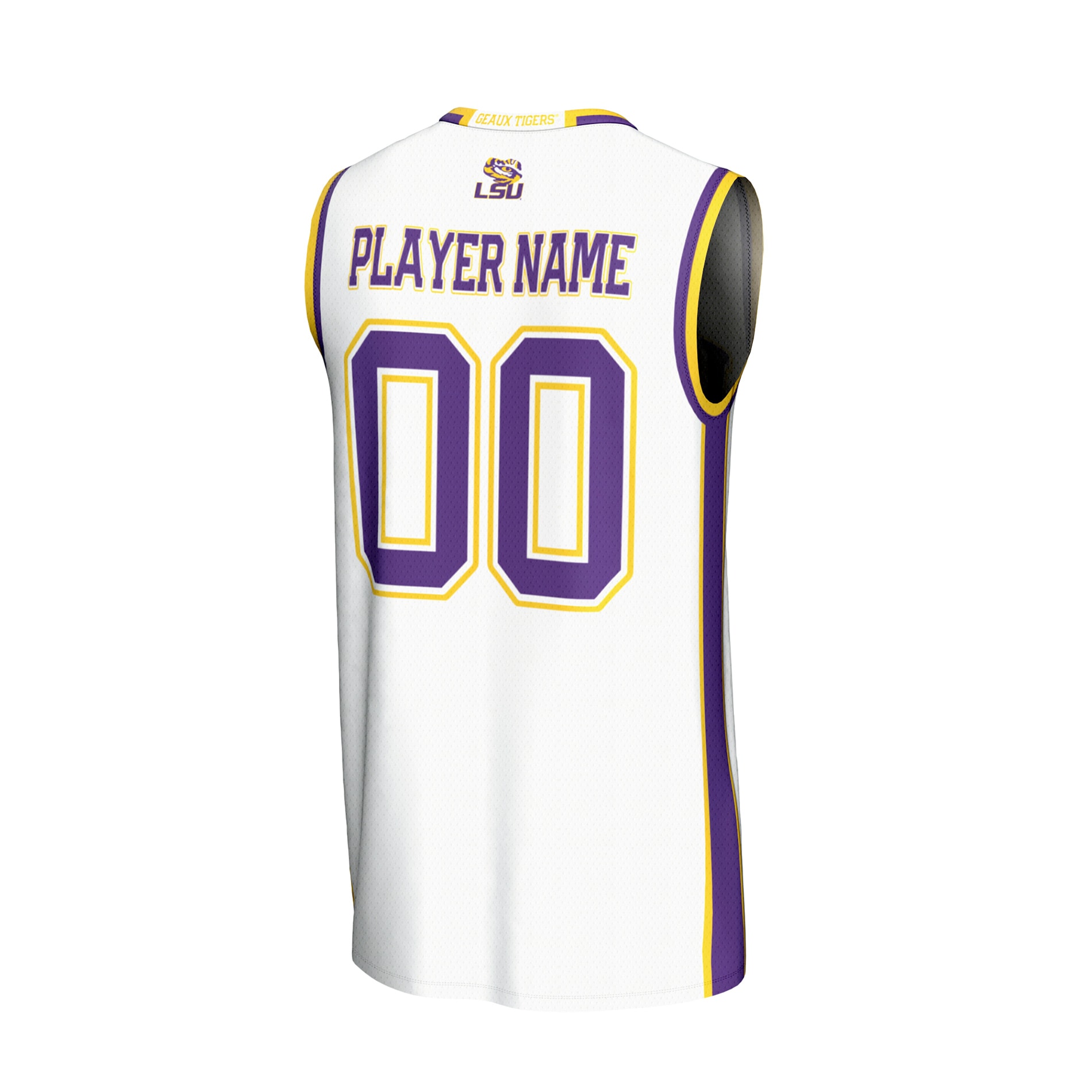 [NJP] LSU Tigers GameDay Greats Youth NIL Pick-A-Player Lightweight Collegiate Women's Basketball Fashion Jersey - White