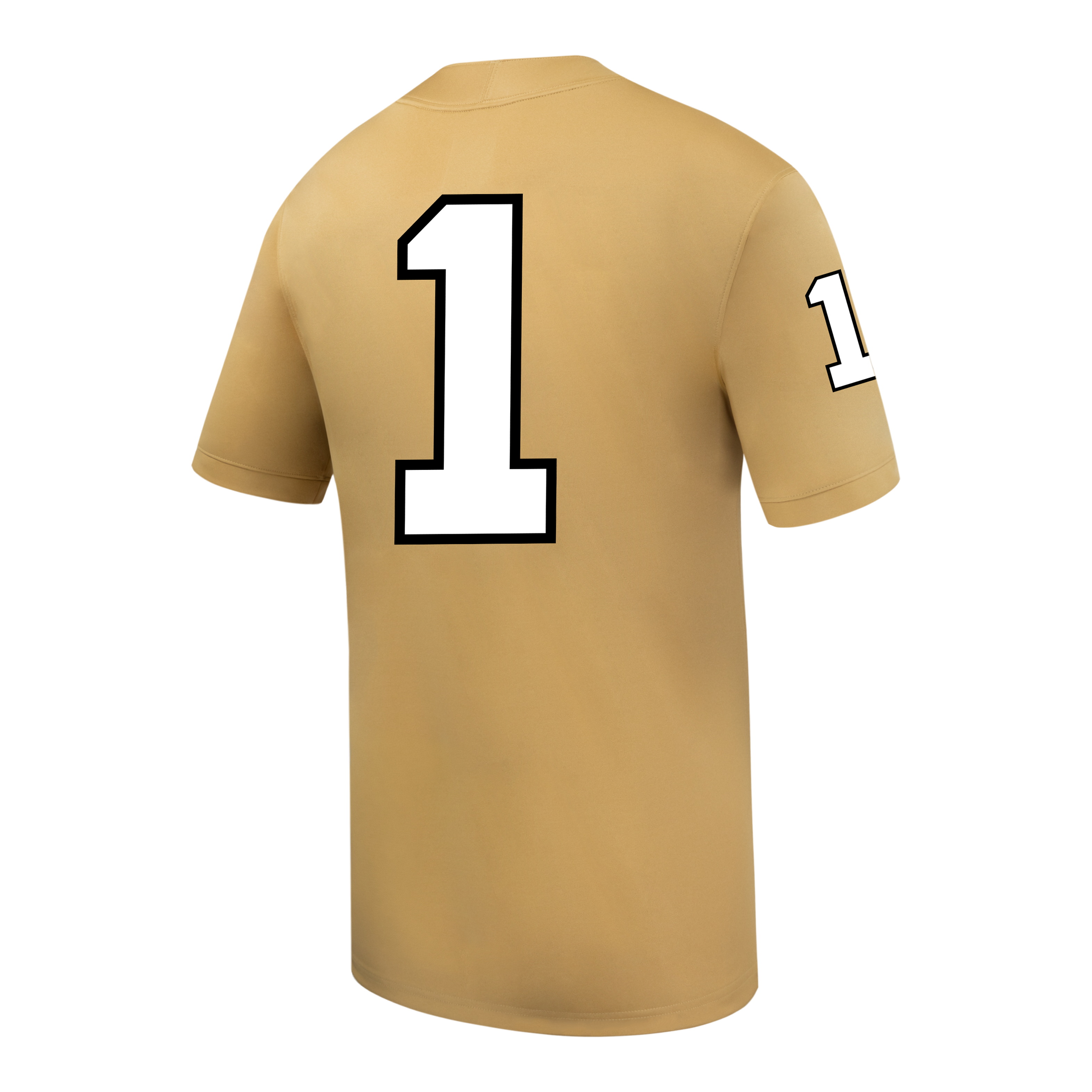 Men's #1 Gold Vanderbilt Commodores Football Jersey