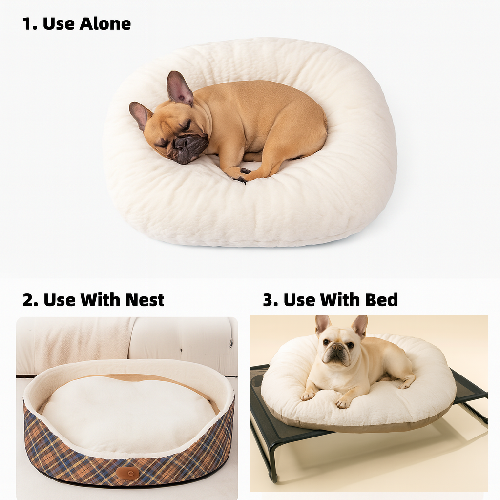 Premium Nappyla Warm Nest Sofa For French Bulldogs – Soft Snuggly And...