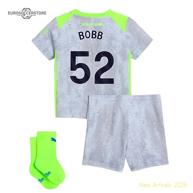 2025-2026 City Man Third Baby Kit (Bobb 52) Liverpool Fan Merchandise