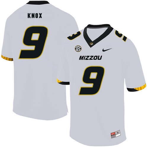 Men's None White 2024 team authorized Jalen Knox #9 breathable Jersey