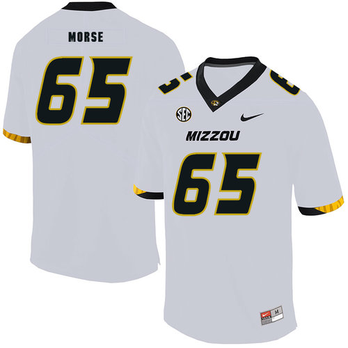Men's None White 2024 official Mitch Morse #65 home jersey Jersey