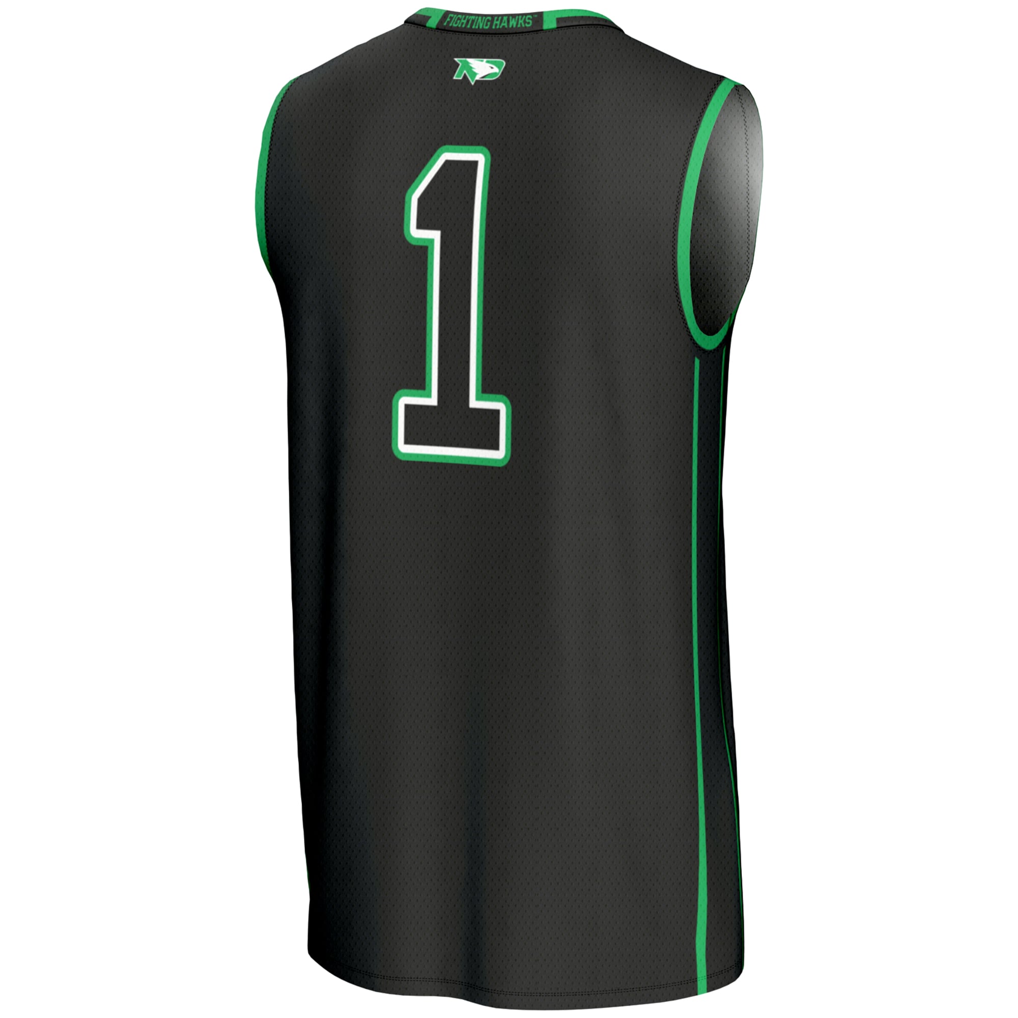 #1 North Dakota GameDay Greats Youth Lightweight Basketball Fashion Jersey - Black