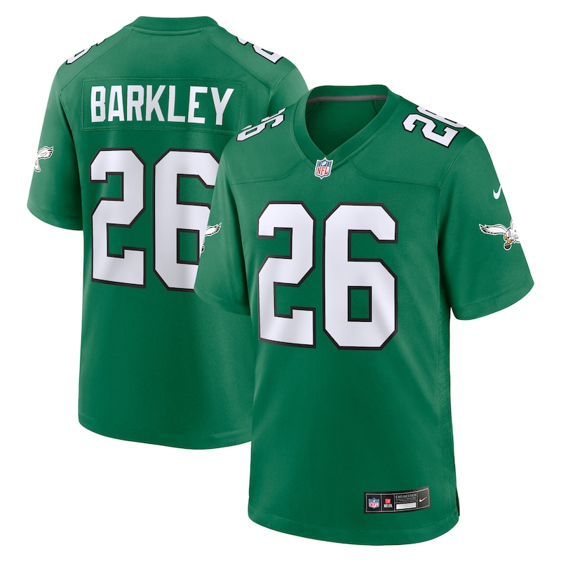 None Saquon Barkley PHI Eagles Championship Great Value Jersey
