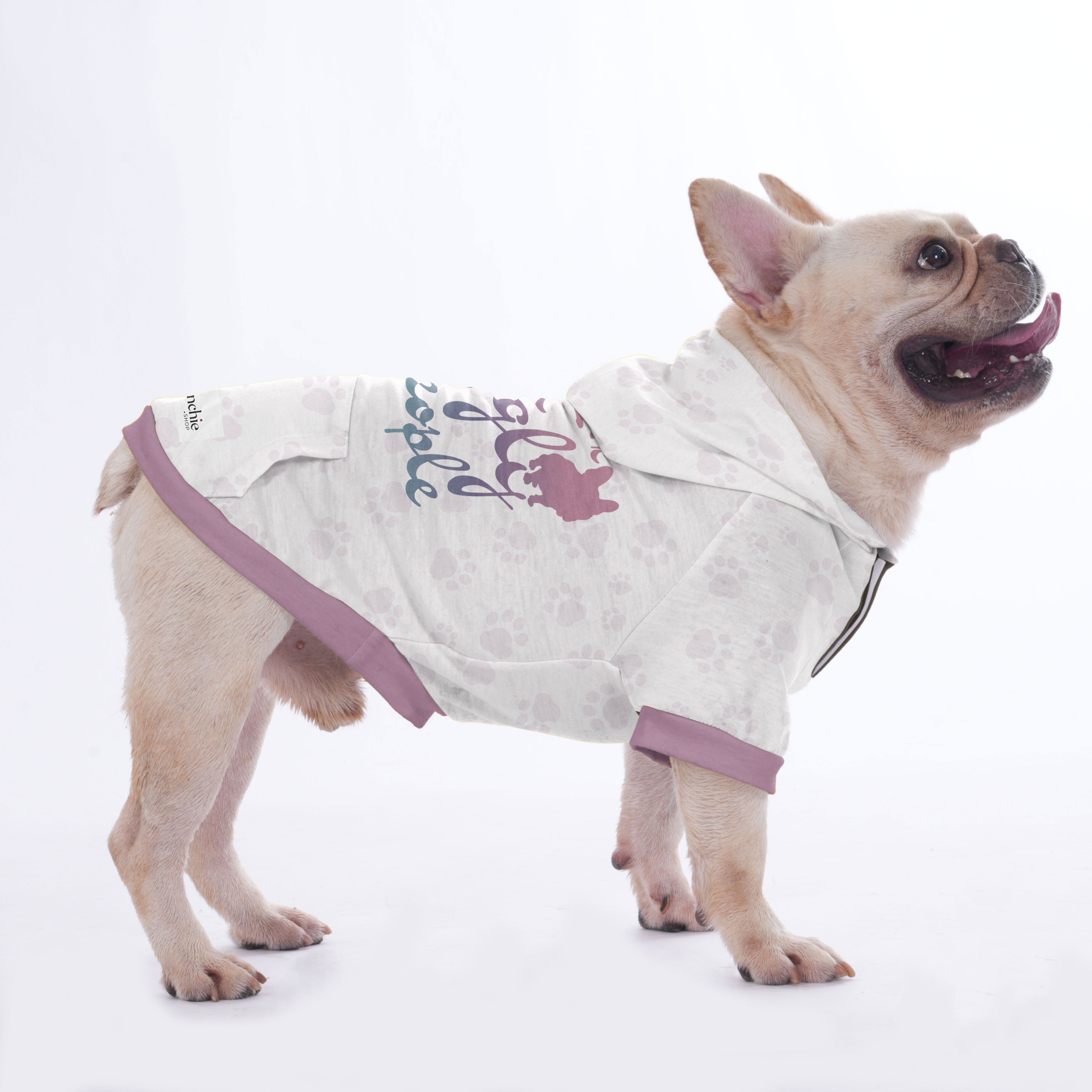 Frenchie-Fan I Bark At Ugly People - Hoodies For French Bulldog | Fre...