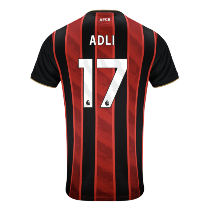 Bournemouth English Premier League Adli Home Authentic Jersey Dri-fit