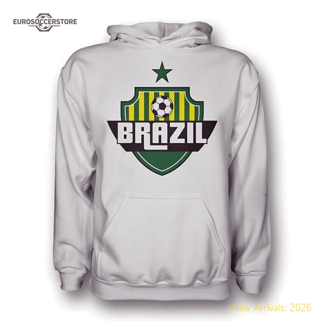 Brazil Country Logo Hoody (white) - Kids